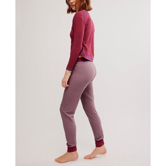 FREE PEOPLE Chill Evening PJ Set / Wild Ginger - Picture 2 of 7